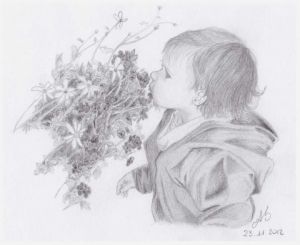 Voir le détail de cette oeuvre: L'enfant et les fleurs
